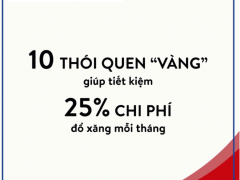 10 thói quen “vàng” giúp tiết kiệm 25% chi phí đổ xăng mỗi tháng